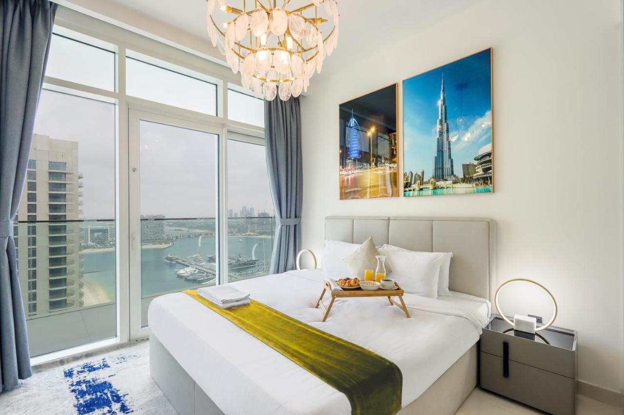 Livbnb Suites - 3 Bedroom With Private Beach Marina Skyline View Dubai Dış mekan fotoğraf