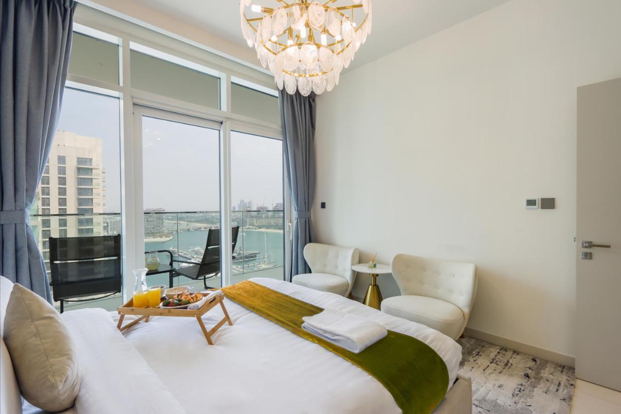 Livbnb Suites - 3 Bedroom With Private Beach Marina Skyline View Dubai Dış mekan fotoğraf